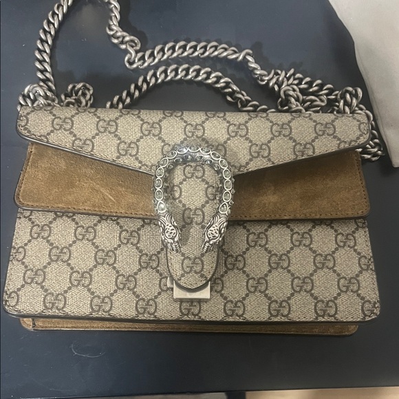 Gucci Handbags - Gucci Beige and Brown GG Supreme Crossbody Bag